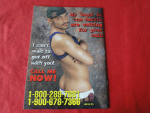Load image into Gallery viewer, Vintage Adult Erotic Sexy Magazine Gay Interest Latino Fan Club August 2001     G7
