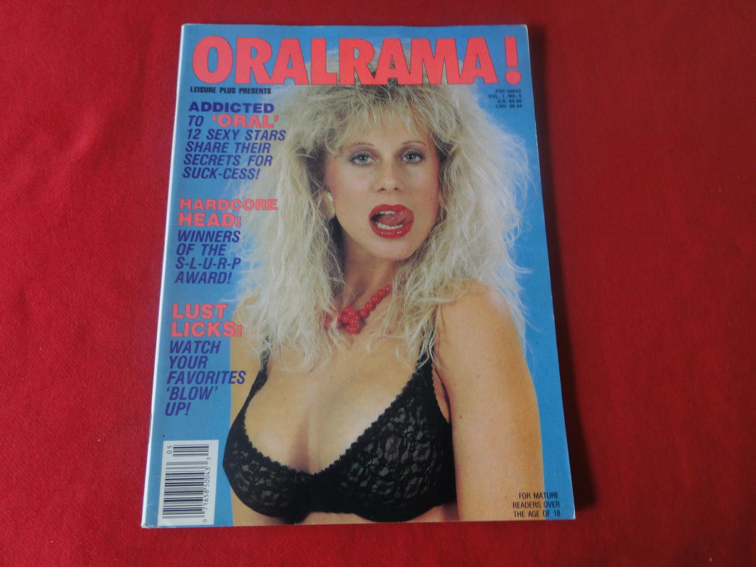 Vintage Nude Erotic Sexy Adult Magazine Oralrama 1989       P14