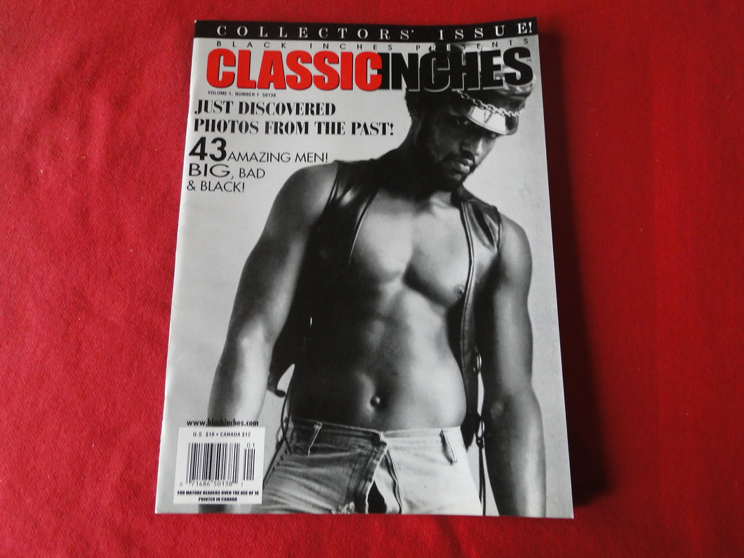 Vintage Adult Erotic Sexy Magazine Gay Interest Classic Inches 2000 Vol. 1 #1       G7