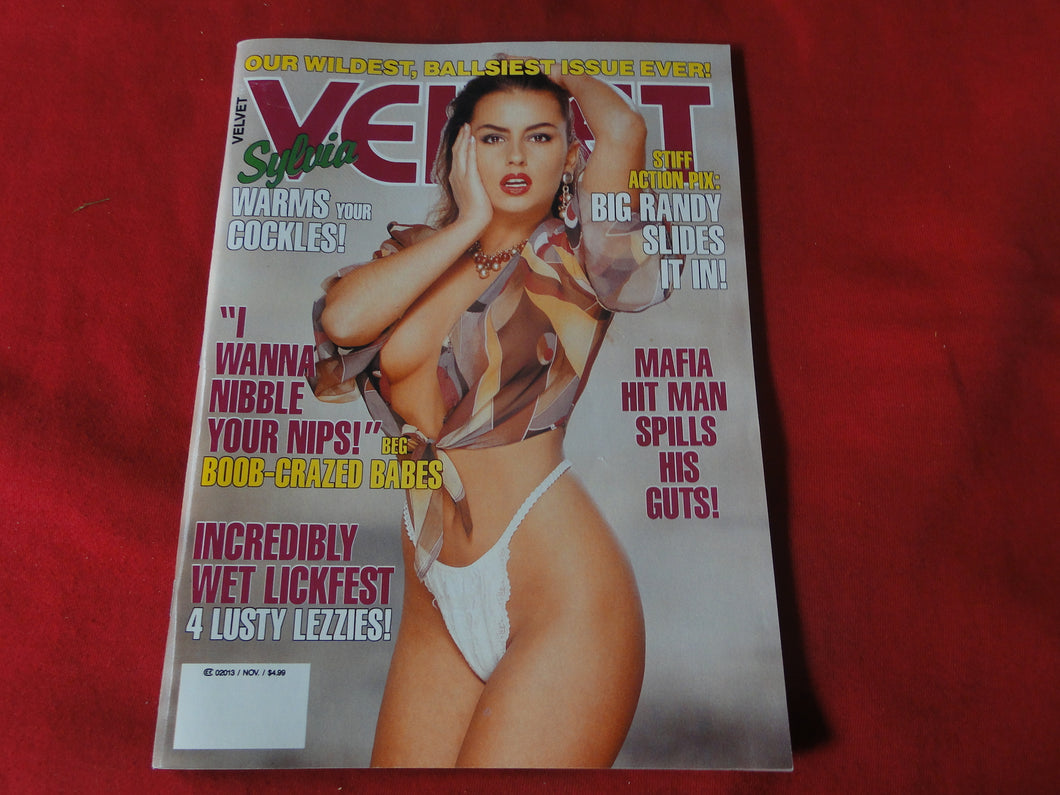 Vintage Nude Erotic Sexy Adult Magazine Velvet 1992       JB60