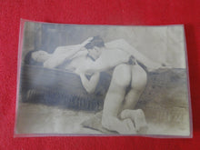 Load image into Gallery viewer, Vintage EARLY ORIGINAL Erotic Sexy Adult Nude Woman Cunnilingus Photo H15
