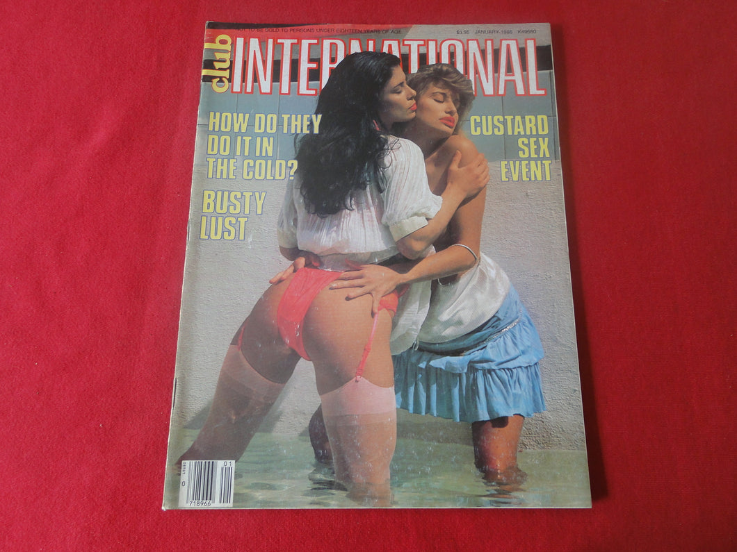 Vintage Nude Erotic Sexy Adult Magazine Club International January 1986       P14