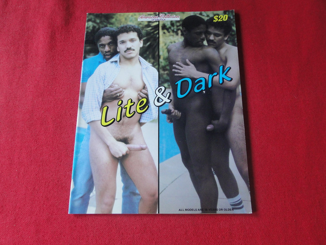 Vintage Adult Erotic Sexy Magazine Gay Interest Lite & Dark All Color    P86