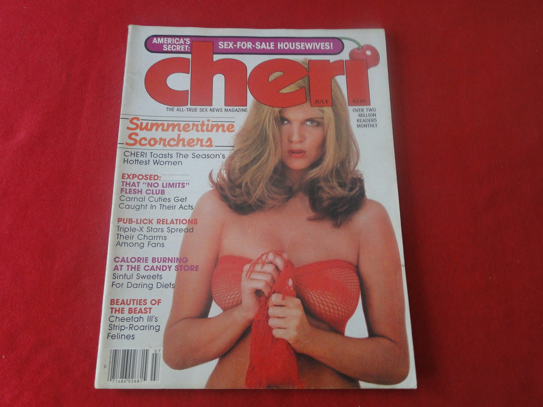 Vintage Nude Erotic Sexy Adult Magazine Cheri July 1982       P14