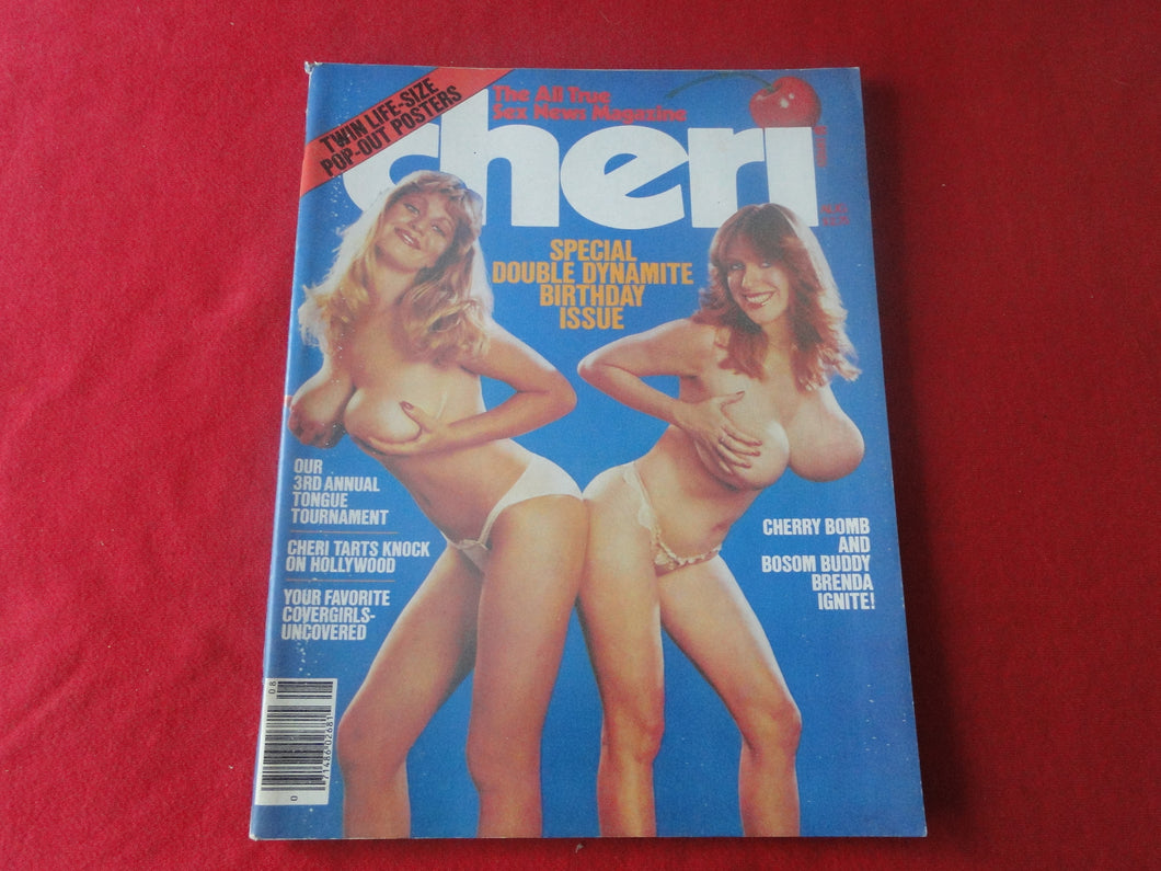 Vintage Nude Erotic Sexy Adult Magazine Cheri August 1979 w POSTER    P14