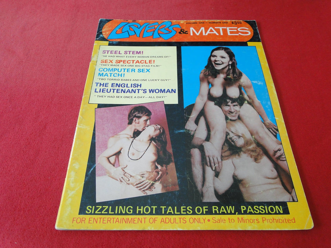 Vintage Nude Erotic Sexy Adult Magazine Lovers & Mates #1        G2