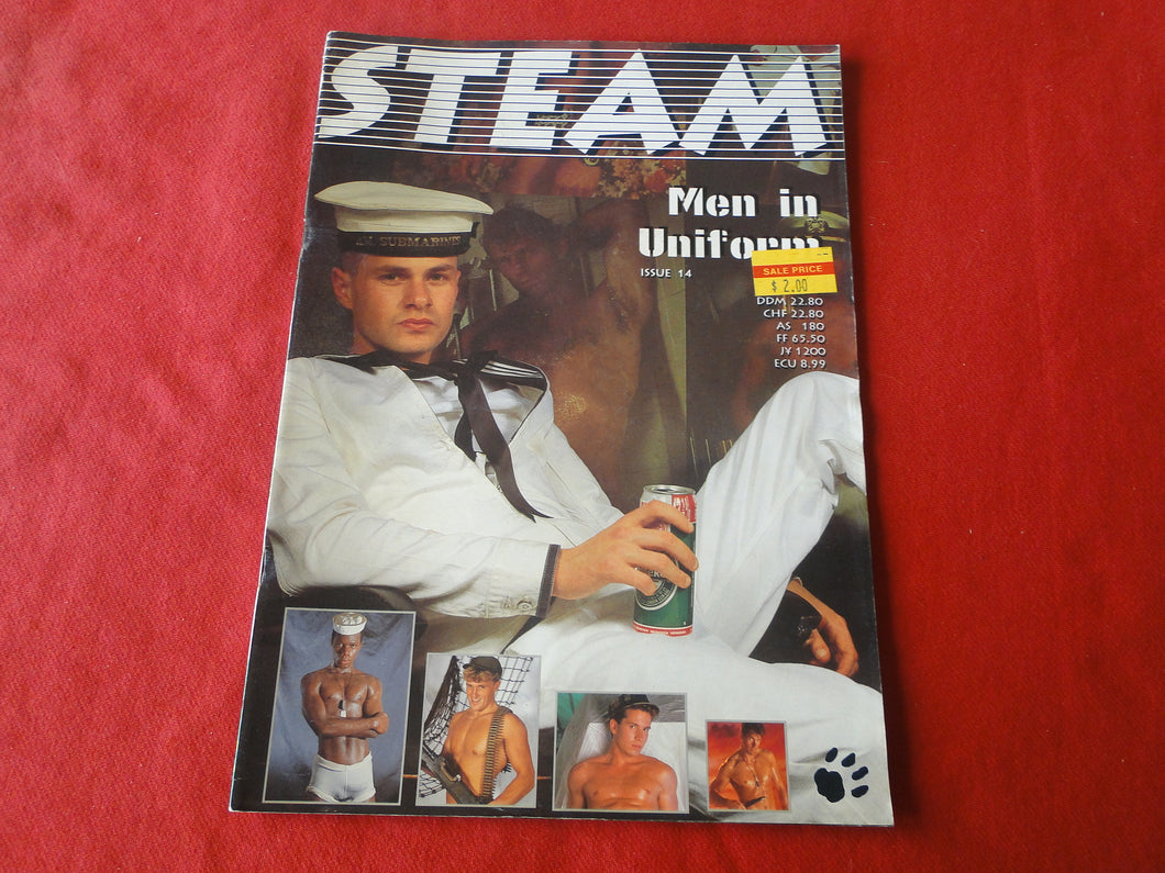 Vintage Adult Erotic Sexy Magazine Gay Interest Steam Issue 14          G8