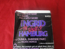 Load image into Gallery viewer, Vintage Adult XXX VHS Porn Tape Adult Video Movie Ingrid The Whore of Hamburg    CJ
