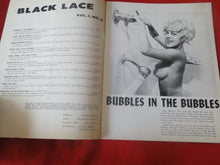 Load image into Gallery viewer, Vintage Nude Erotic Sexy Adult Magazine Black Lace 1961        P6
