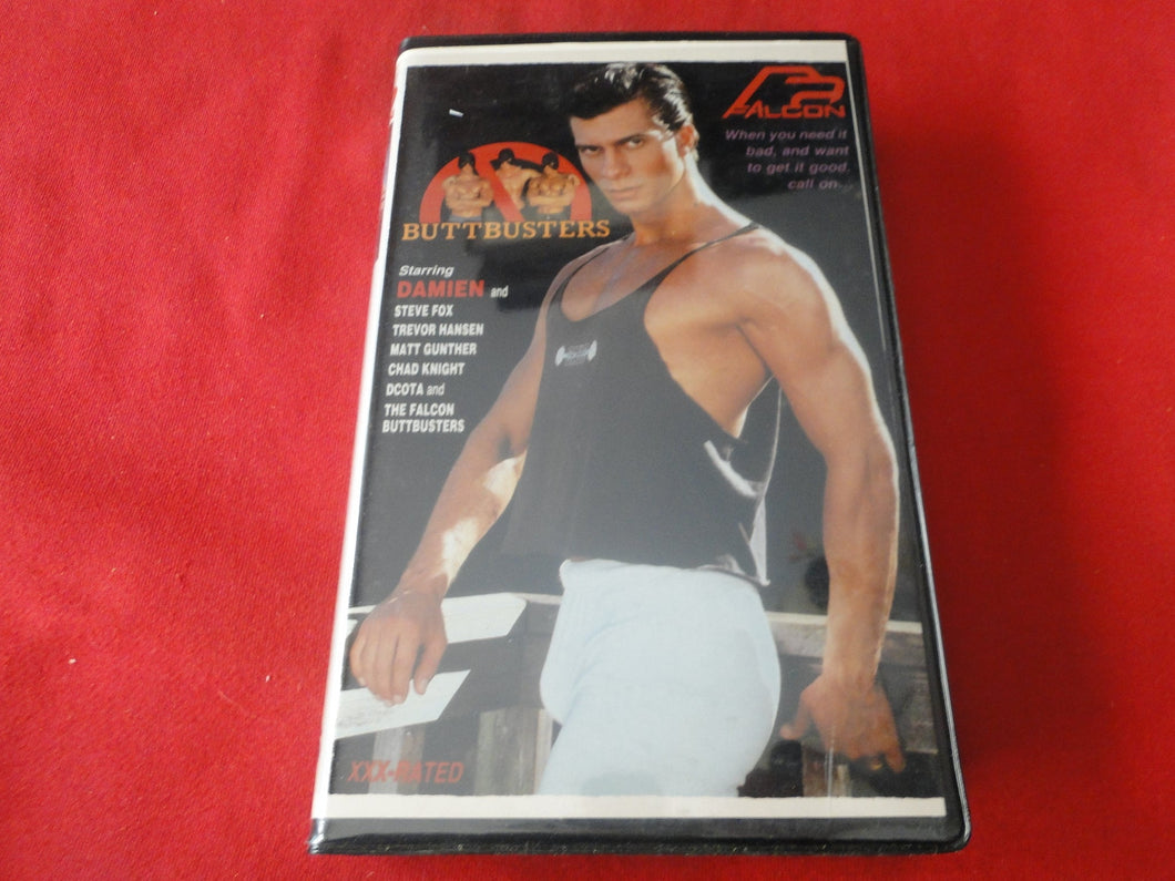 Vintage Adult XXX Gay VHS Tape Video Movie Falcon Damien Buttbusters     PB4
