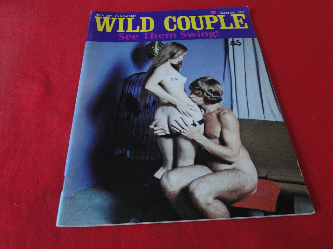 Vintage Nude Erotic Sexy Adult Magazine Wild Couple 1972         JB28