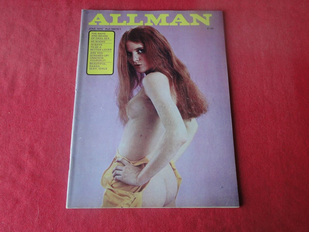 Vintage Nude Erotic Sexy Adult Magazine All Man June 1973          P87