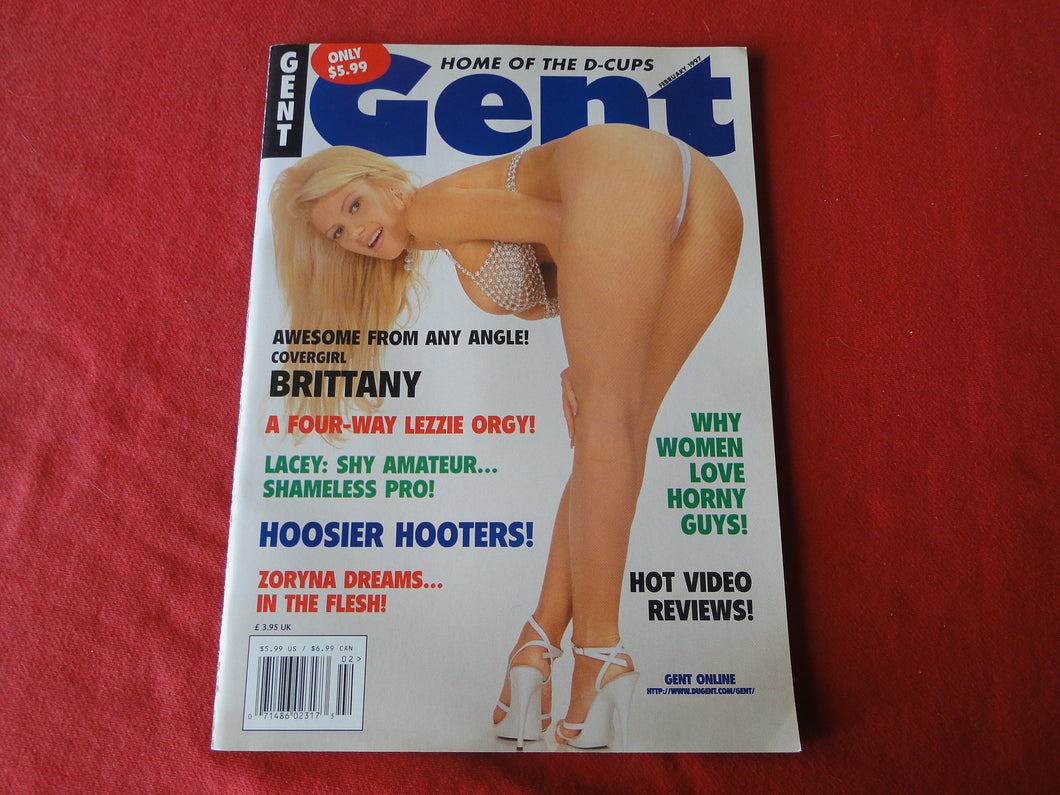 Vintage Nude Erotic Sexy Adult Magazine Gent February 1997         G8