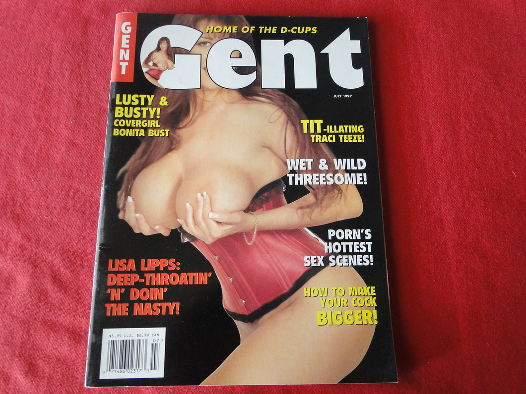 Vintage Nude Erotic Sexy Adult Magazine Gent July 1997            G8