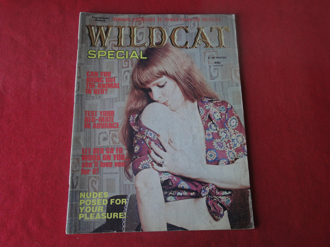 Vintage Nude Erotic Sexy Adult Magazine Wildcat Special Winter 1974       P87