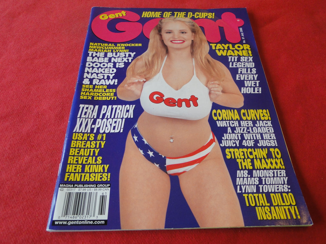 Vintage Nude Erotic Sexy Adult Magazine Gent July 2002           G20