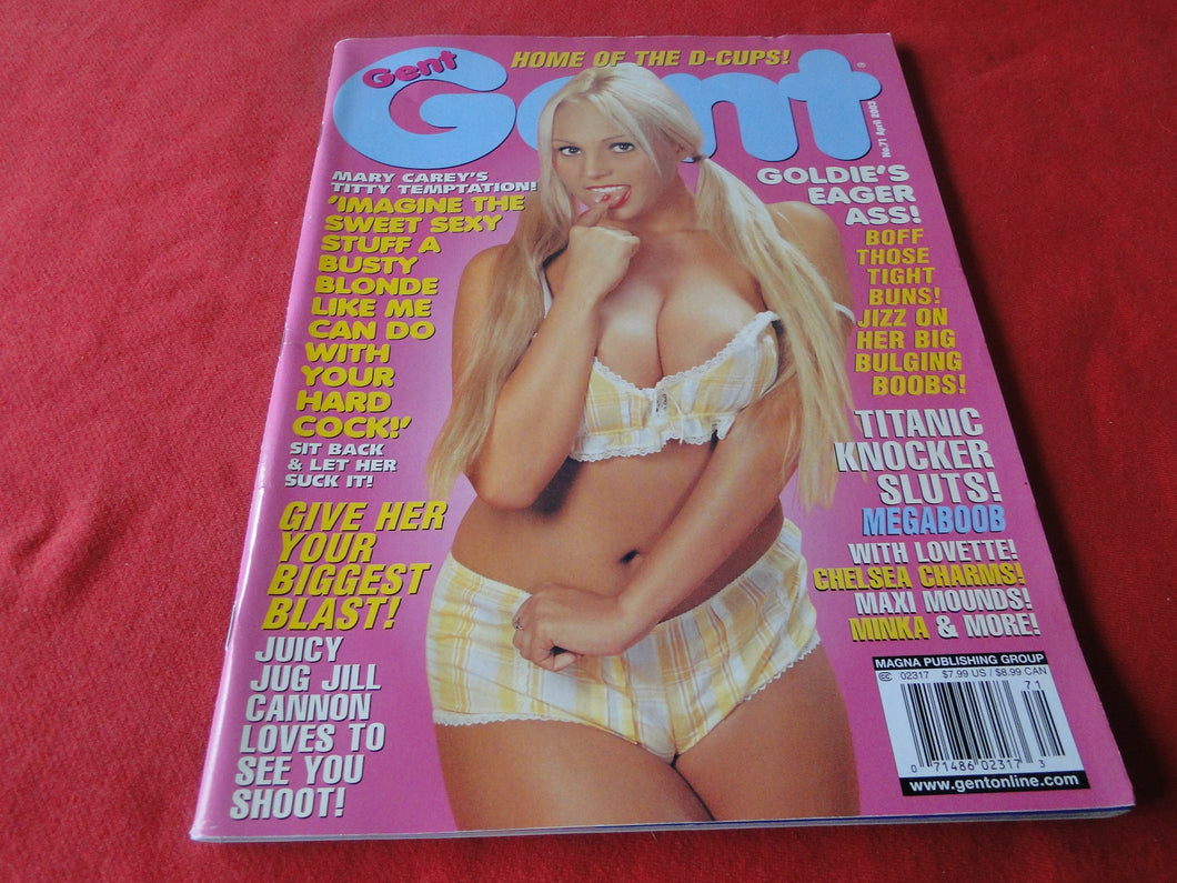 Vintage Nude Erotic Sexy Adult Magazine Gent April 2003           G3