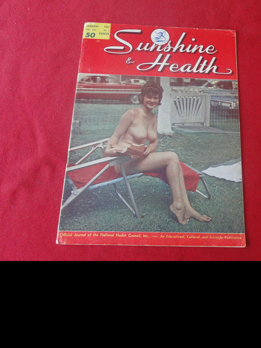 Vintage Nude Erotic Sexy Adult Magazine Sunshine & Health January 1961        P73