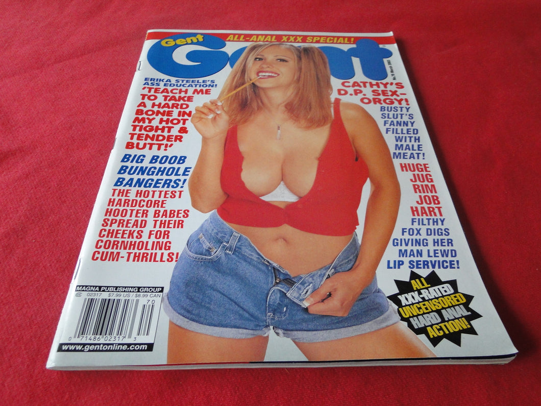 Vintage Nude Erotic Sexy Adult Magazine Gent March 2003        G3