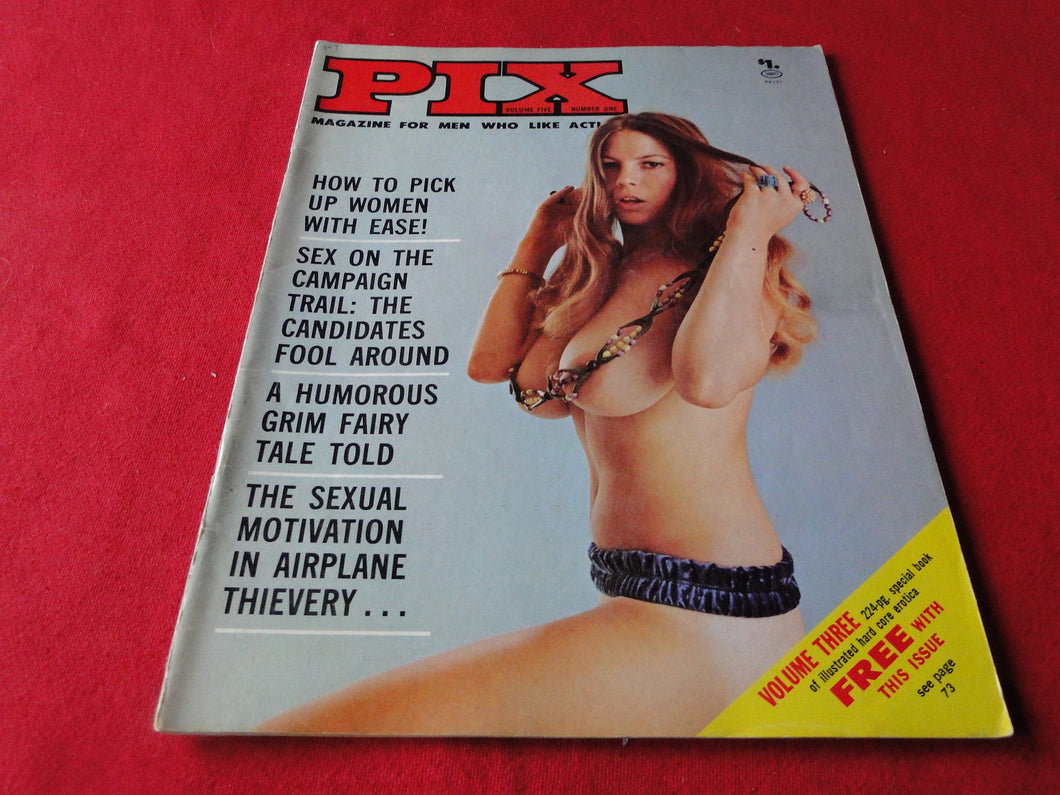 Vintage Nude Erotic Sexy Adult Magazine Pix June 1973                  JB15
