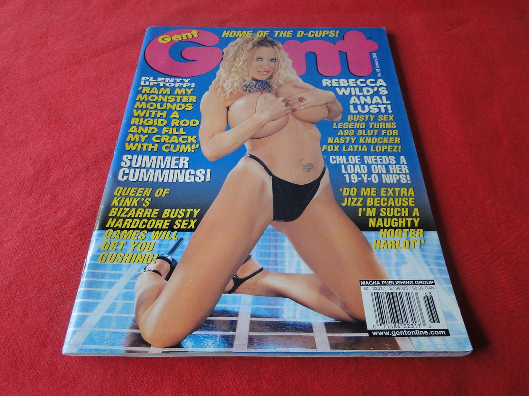 Vintage Nude Erotic Sexy Adult Magazine Gent January 2003         G3