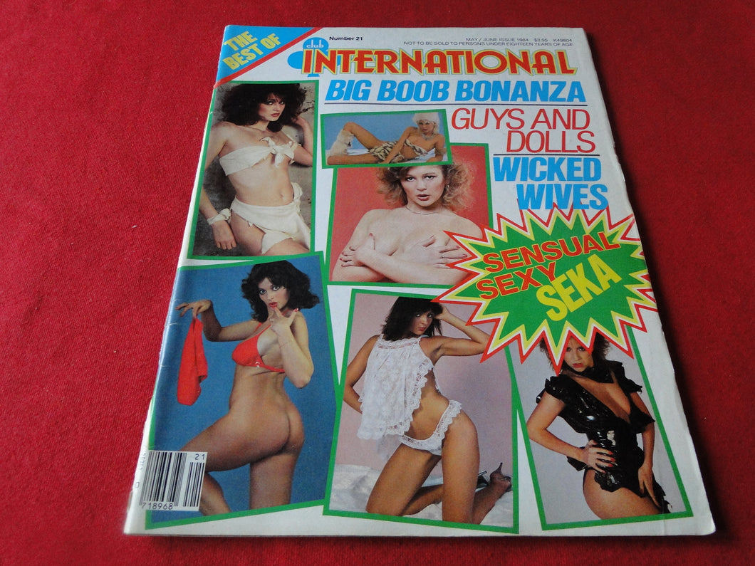Vintage Nude Erotic Sexy Adult Magazine Club International May 1984      JB15