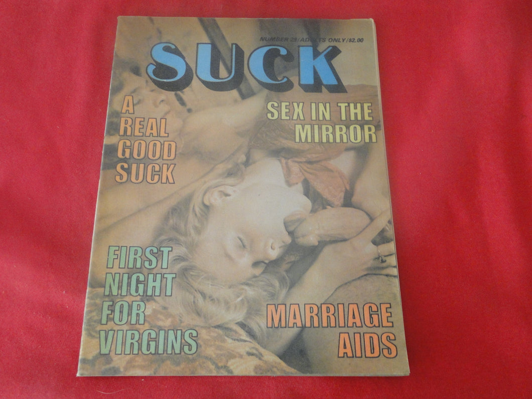 Vintage Nude Erotic Sexy Adult Magazine Suck         JB61