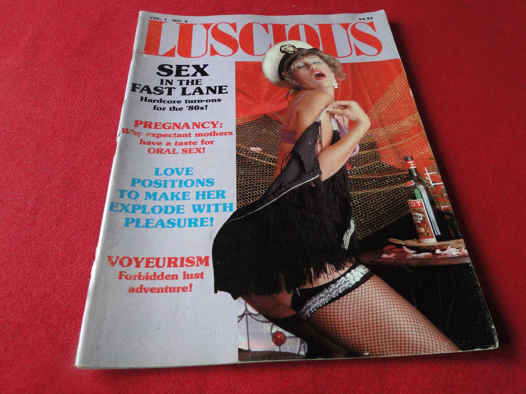 Vintage Nude Erotic Sexy Adult Magazine Luscious 1986           JB20
