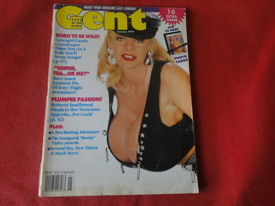 Vintage Nude Erotic Sexy Adult Magazine Gent January 1994       JB25