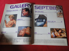 Load image into Gallery viewer, Vintage Nude Erotic Sexy Adult Magazine Gallery September 1988     P99
