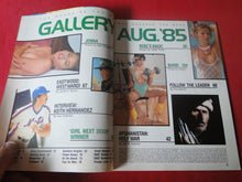 Load image into Gallery viewer, Vintage Nude Erotic Sexy Adult Magazine Gallery August 1985       P99
