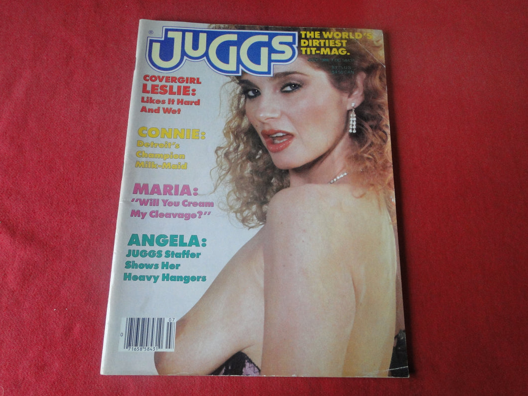 Vintage Nude Erotic Sexy Adult Magazine Juggs July 1986          P81