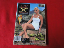 Load image into Gallery viewer, Vintage Nude Erotic Sexy Adult Magazine Triple X 1 Gabriella Bond 1997      JB51
