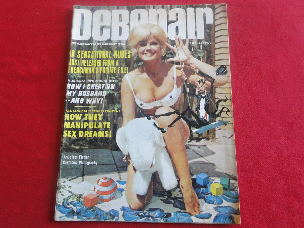 Vintage Nude Erotic Sexy Adult Magazine Debonair September 1967         JB7