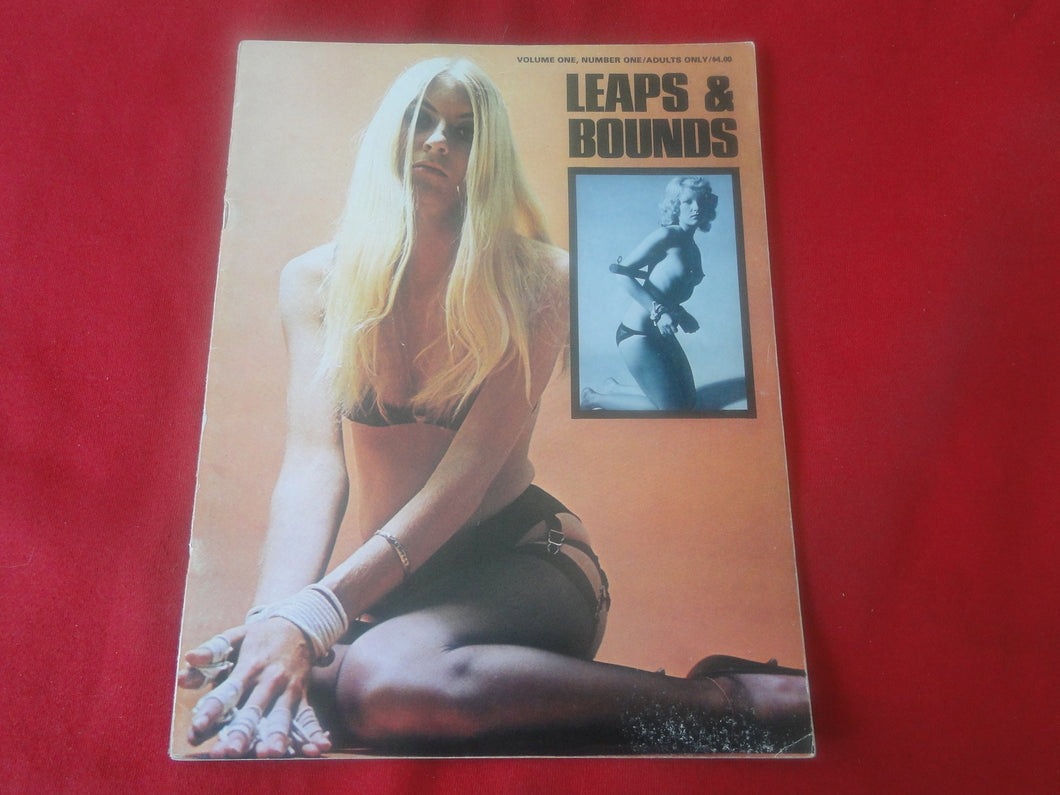 Vintage Nude Erotic Sexy Adult Magazine BDSM Leaps & Bounds V.1 #1 Candy Samples JB63