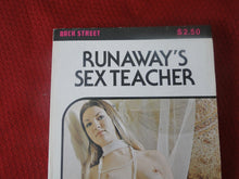 Load image into Gallery viewer, Vintage Adult Paperback Book/Novel Runaway's Sex Teacher 1979       PB3
