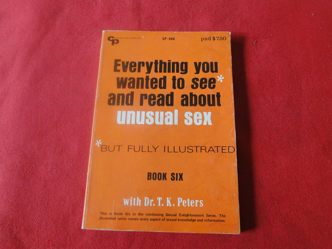 Vintage Erotic Adult Paperback Novel/Book Unusual Sex Photo Illustrated    P14