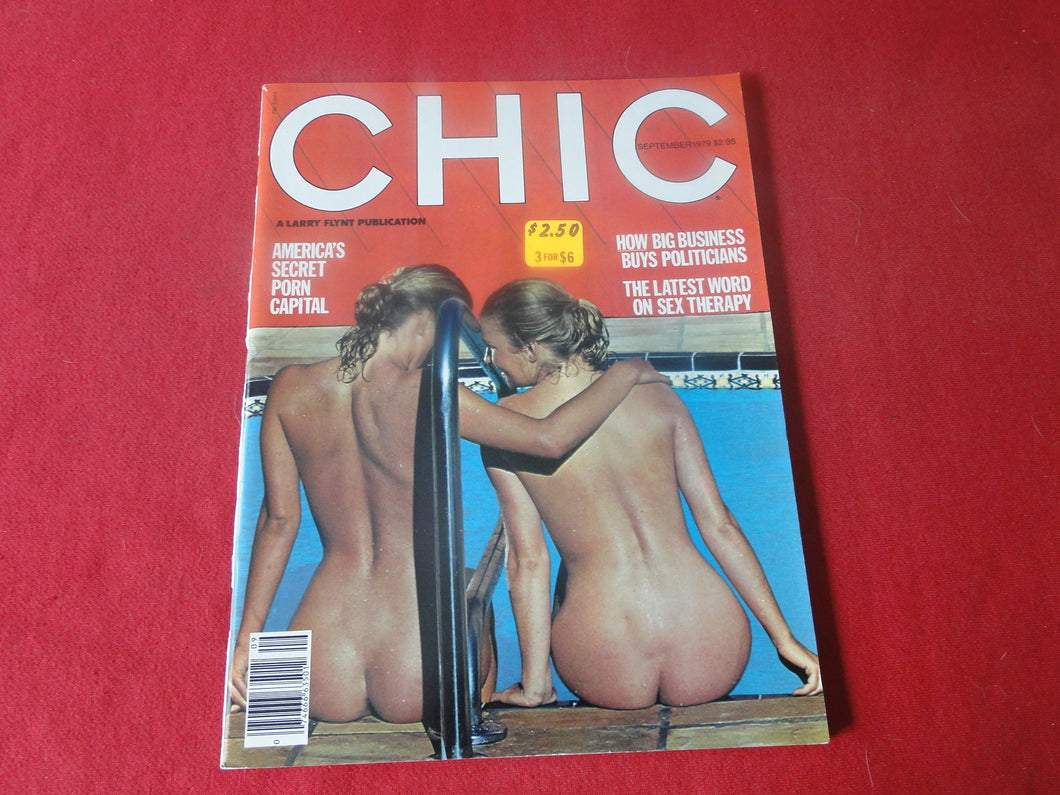 Vintage Nude Erotic Sexy Adult Magazine Chic September 1979        EA
