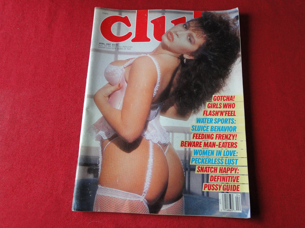Vintage Nude Erotic Sexy Adult Magazine Club April 1987          JB7