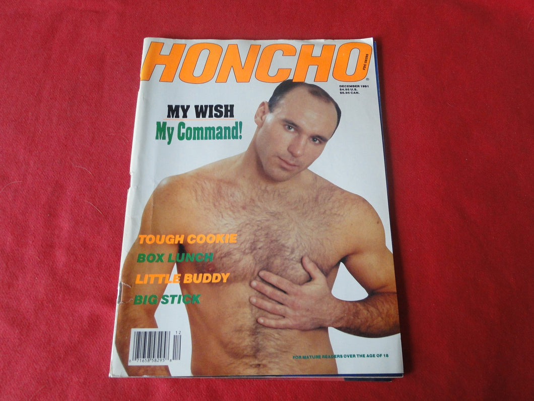 Vintage Adult Erotic Sexy Magazine Gay Interest Honcho December 1991      P89