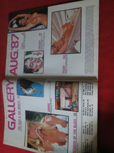 Load image into Gallery viewer, Vintage Nude Erotic Sexy Adult Magazine Gallery August 1987          EA
