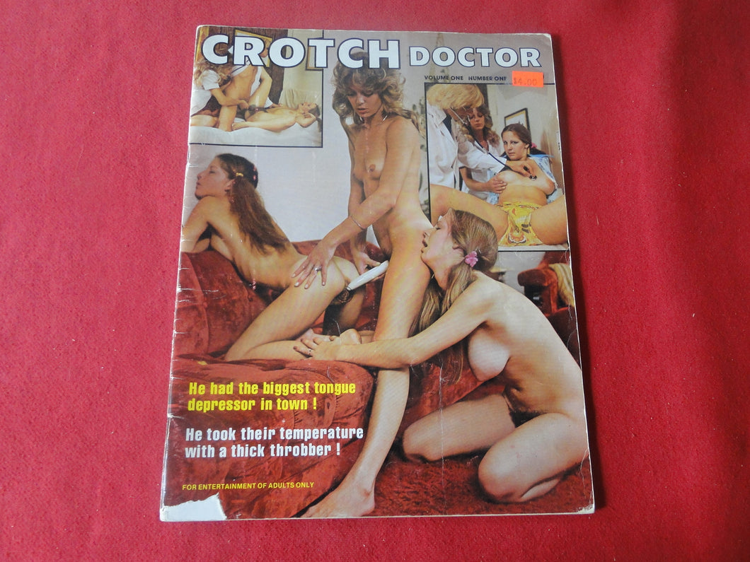 Vintage Nude Erotic Sexy Adult Magazine Crotch Doctor         P84