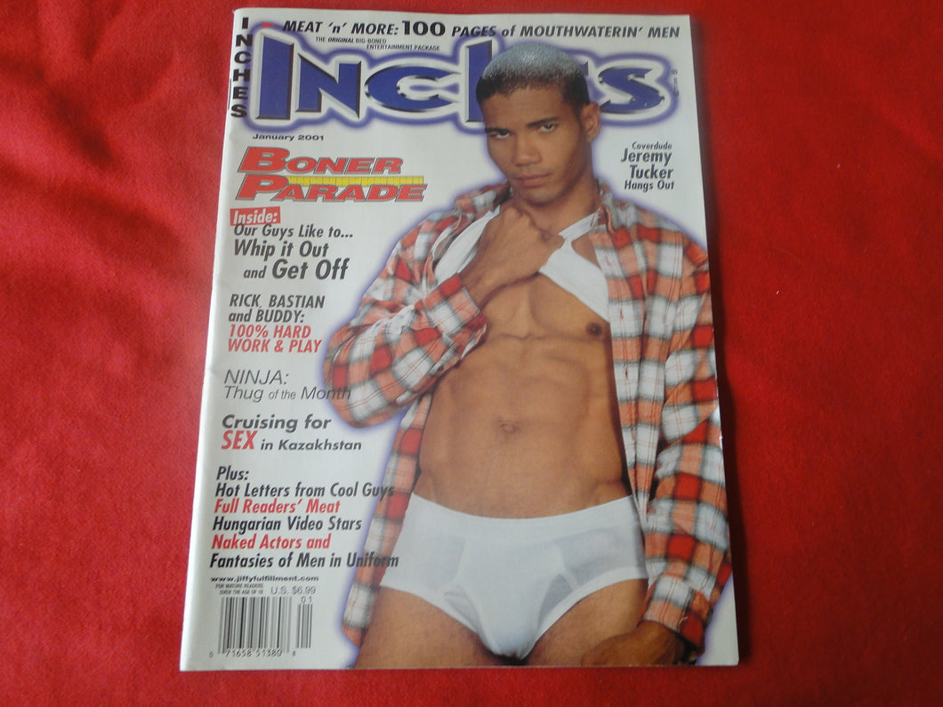 Vintage Adult Erotic Sexy Magazine Gay Interest Inches January 2001    JB28