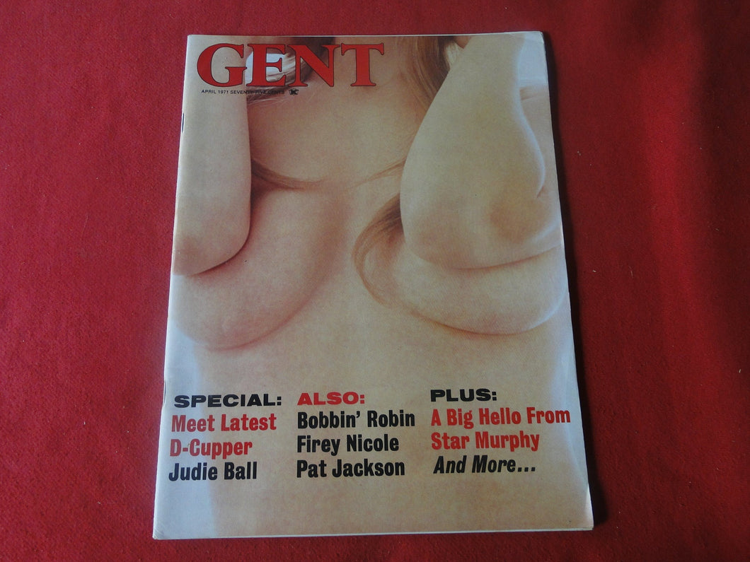 Vintage Nude Erotic Sexy Adult Magazine Gent April 1971        P84