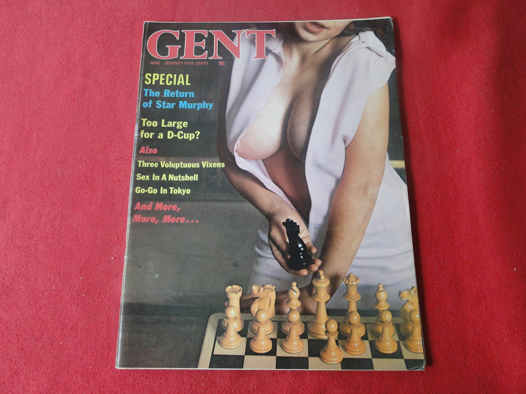 Vintage Nude Erotic Sexy Adult Magazine Gent June 1970 Uschi Digard     P84