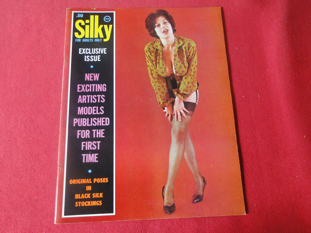 Vintage Nude Erotic Sexy Adult Magazine Silky        P84