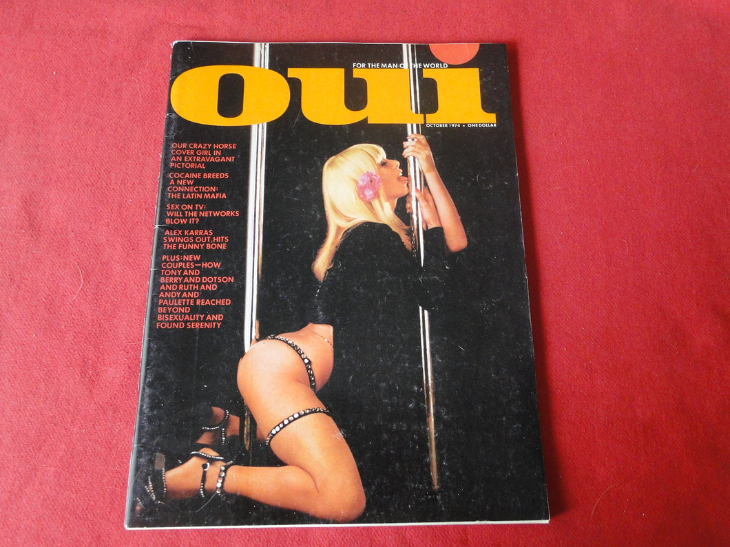 Vintage Nude Erotic Sexy Adult Magazine Oui October 1974         P74