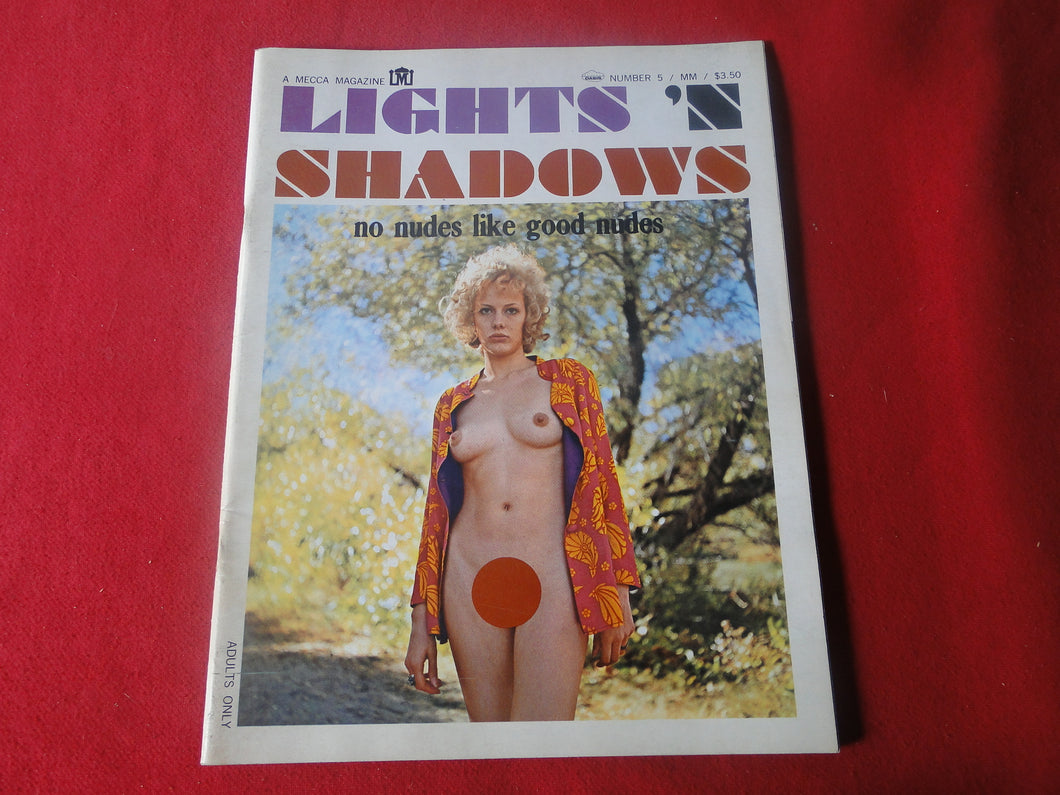 Vintage Nude Erotic Sexy Adult Magazine Lights 'N Shadows 1969     P84
