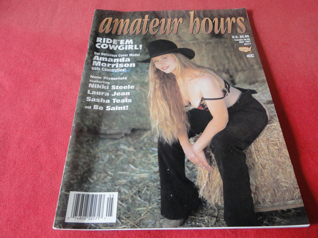 Vintage Nude Erotic Sexy Adult Magazine Amateur Hours May 1997          53