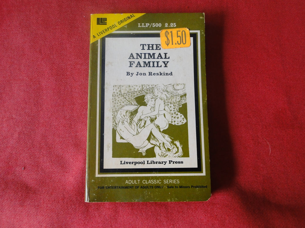 Vintage Erotic Adult Paperback Book/Novel The Animal Family Liverpool    PB3